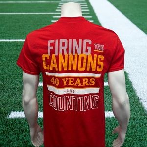 Tampa Bay Buccaneers "Fire The Cannons" 40 Years Charter Member Graphic T-Shirt